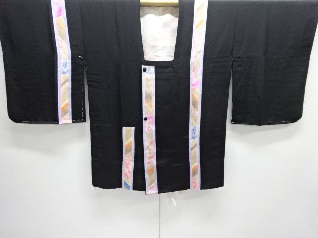 JAPANESE MICHIYUKI COAT / STRIPE & ABSTRACT FLOWER